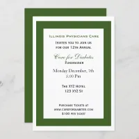 green white classy Corporate party Invitation