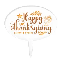 Happy Thanksgiving Cake Topper