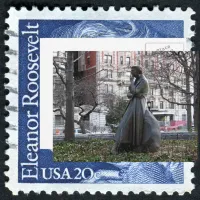 Eleanor Roosevelt Monument Postcard