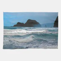 Hawaiian Coastal Island Ocean Tropical Paradise Kitchen Towel