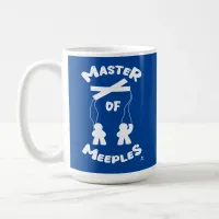 Master of Meeples Funny Gamer Puppet Slogan Coffee Mug