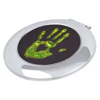 Glowing Ghoul Handprint Compact Mirror