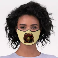 Autumn Elegance: The Floral Medallion Premium Face Mask