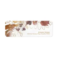 Golden Autumn Wedding Berries ID655 Label
