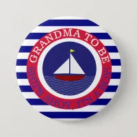 Ships Ahoy, Its a Boy Baby Shower Button