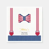 Thumbnail for Red White & Blue Stripes 4th Of July Baby Shower Napkins