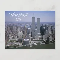 Never Forget, September 11 Twin Towers Remembrance Postcard