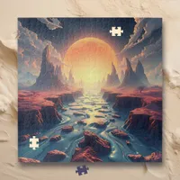 Surreal Dream World Ethereal Ai Art Jigsaw Puzzle