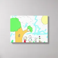 Add your Children's Artwork to this   Canvas Print