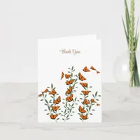 Modern Tropical  Bird Nature Blank Thank You Card