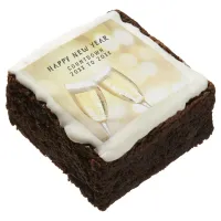 New Year’s Eve & Day Toast Celebration Party Brownie