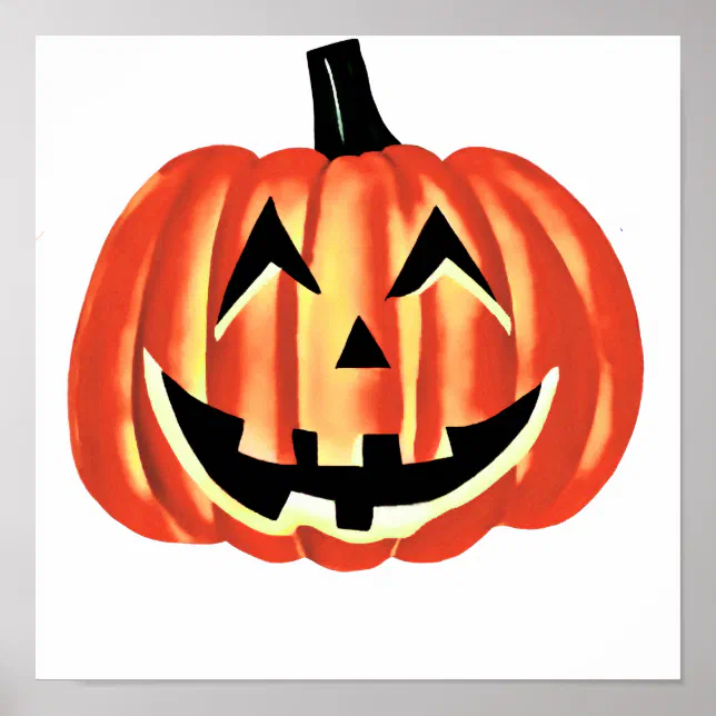Citrouille d’Halloween souriante / Happy Halloween Poster