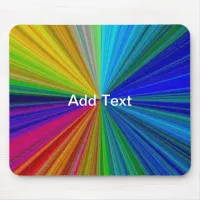 Circular Gradient Rainbow Mouse Pad