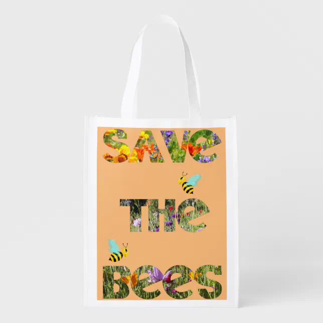 Save the bees Grocery Bag