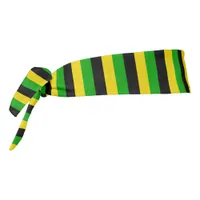 Jamaican Flag Colored Striped Tie Headband