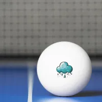 Rain Clouds Ping Pong Ball