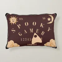 Spooky Gamer Fun Boardgame Illustration Accent Pillow