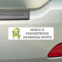 MARCH IS ENDOMETRIOSIS AWARENESS MONTH CAR MAGNET