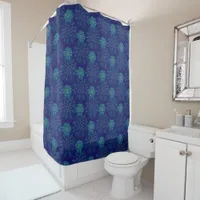 Floral Pattern Shower Curtain