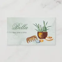 salon and spa elegant luxe business card