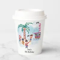 Pirates Treasure Hunt Map Kids Boy Birthday  Paper Cups