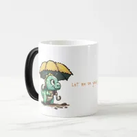 Dino with Umbrealla Magic Mug