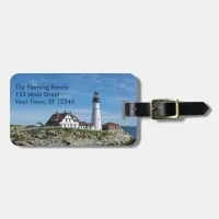 Portland Head Light Maine Lighthouse Luggage Tag