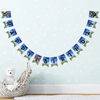 Bigfoot Birthday Bunting Flags