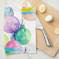 Christmas Multicolor Balls Ornaments Kitchen Towel