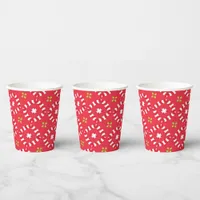 Christmas Holiday Charm Pattern 04 -  Paper Cups