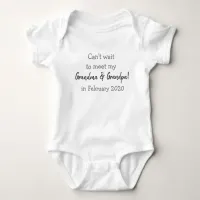 Pregnancy Announcement New Baby Baby Bodysuit