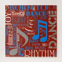 Born to Dance Blue/White/Any Color ID277 Jigsaw Puzzle