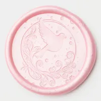 Peace Dove Festive Christmas Elegant Stylish Chic Wax Seal Sticker