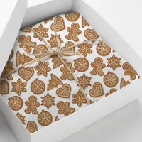 Gingerbread Man Cookies Cute Christmas Tissue Paper