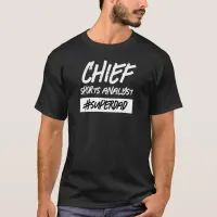 Funny Chief Sports Analyst Hashtag Super Dad T-Shirt