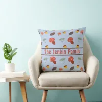 Personalized Autumn Throw Pillow