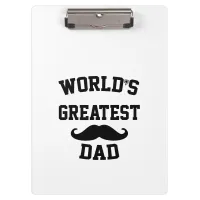 Worlds greatest dad clipboard