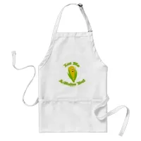 A Maize-ing Corn Cute Food Cartoon Pun Adult Apron