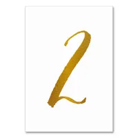 Wedding Table Numbers (Faux Gold Foil)  2