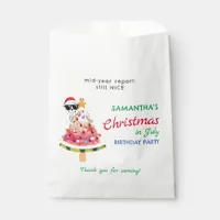 Christmas in July Naughty or Nice Toddler Birthday Favor Bag