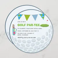 Golf Themed Party Invitation