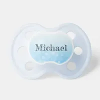 Personalized Baby Boy Name Blue Pacifier
