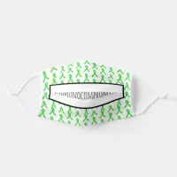 Immunocompromised Lyme Disease Awareness Ribbons Adult Cloth Face Mask