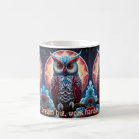 Cosmic Owl of Wisdom Inspirational coffee mugs