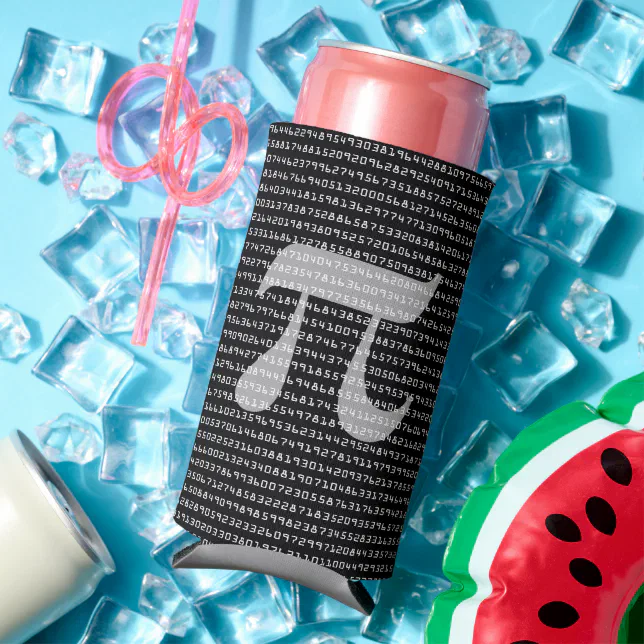 Many Many Digits of Pi Mathematical Constant Seltzer Can Cooler