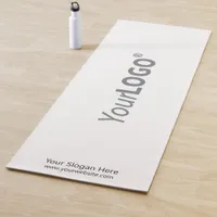 Clean Modern Minimalist Business Logo Promotional Yoga Mat