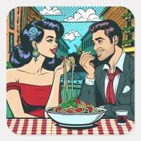 Couple Sharing Spaghetti