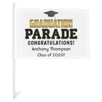 Drive By Graduation Parade Car Flag