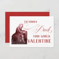 EDITABLE Classical Music w/ Bach Valentine Card