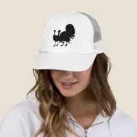 Silhouette of Turkeys Trucker Hat